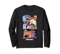 Minecraft Fun Playful Colorful World Big Chest Poster Langarmshirt
