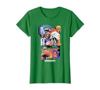 Minecraft Fun Playful Colorful World Big Chest Poster T-Shirt, Damen, Dunkelgrün, 3XL
