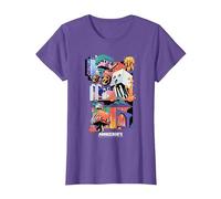 Minecraft Fun Playful Colorful World Big Chest Poster T-Shirt, Damen, Heidekrautlila, 3XL