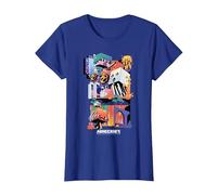 Minecraft Fun Playful Colorful World Big Chest Poster T-Shirt, Damen, Königsblau, 3XL