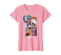 Minecraft Fun Playful Colorful World Big Chest Poster T-Shirt, Damen, Rosa, 3XL