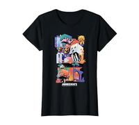 Minecraft Fun Playful Colorful World Big Chest Poster T-Shirt, Damen, Schwarz, XXL