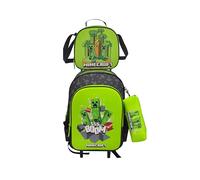 Cyp Brands Minecraft Set Funcional 3 Units Wheeled Backpack Grün Kinder