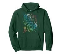 Minecraft Group Shot Rainbow Collage Pullover Hoodie