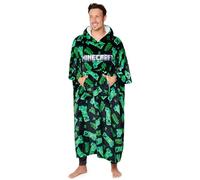 Minecraft Hoodie Decke zum Anziehen Erwachsene, Creeper Fleece Decken Hoodie Herren XXL Hoodie in Einheitsgröße - Gamer Geschenk für Männer