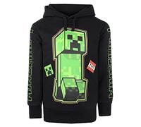 Minecraft - Hoodie schwarz - Jungen schwarz Hoodie Spiel Kinder Hoodie Kleidung Creeper Geschenke - Alter 9-10 Jahre