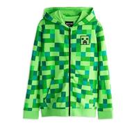 Minecraft Hoodies Jungen Kinder Reißverschluss Creeper-Kapuzenjacke 7-8 Jahre