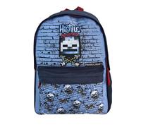 Minecraft Hostile Behaviour Schulrucksack, passend für Trolley, gepolsterte Rückenlehne, Laptopfach, 41 x 31 x 13,5 cm, bunt, M, Casual