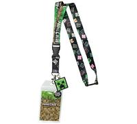 Minecraft ID Schlüsselband Badgeholder Classic Logo mit Metall Charm Anhänger