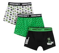 Minecraft Jungen-Boxershorts, 3er Pack Unterwäsche - Geschenke für Jungen (Mehrfarbig, 13-14 Jahre)