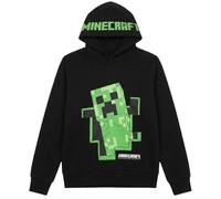 Minecraft Jungen Creeper Hoody Kapazenpullover (DE/NL/SE/PL, Numerisch, 116, Regular, Schwarz-Schwarz)