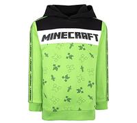 Minecraft Jungen Hoodie aus 100% Baumwolle - Schwarzer Creeper Design - Geschenk
