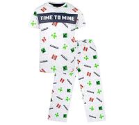 Minecraft - Jungen Pyjamas - Kurzarm-Pyjama-Set - Jungen 'Zeit zu Mine Pyjs Creeper Kleidung Geburtstag Junge Geschenke - Alter 9-10 Jahre