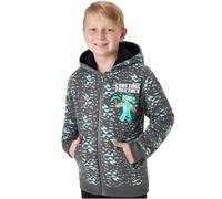 Minecraft Kapuzenpullover für Jungen und Teenager 7-14, Weicher Sherpa Fleece Hoodie mit Reißverschluss, Geschenke für Jungen (7-8 Jahre, Grau)