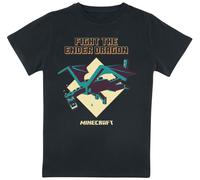 Minecraft - Ender Dragon (Kids) Jungen Kinder T-Shirt Black-7-8 Jahre
