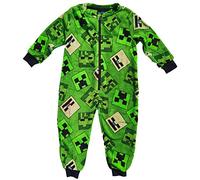 Minecraft Kinder Jumpsuit Overall Pyjama Strampelanzug Gr.98/104 Jungen + Mädchen 3-4 Jahre