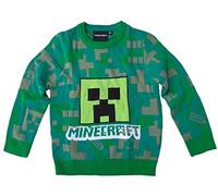 Minecraft Kinder Pullover Pulli für Jungen + Mädchen in Green Gr. 116 für 6 Jahre