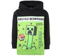 Minecraft Kleidung Hoodie für Jungen - 100% Baumwolle, Grün/Schwarzer Creeper-Hoodie Geschenke (9-10 Jahre)