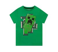 MINECRAFT - Kurzarm-T-Shirt für Jungen 5-6 Jahre, Mehrfarbig, 5 Jahre