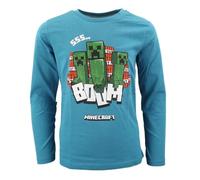 Minecraft Langarmshirt Creeper (türkis, 116)