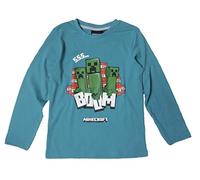 Minecraft Langarmshirt Creeper (türkis, 140)