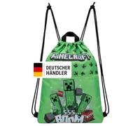 Minecraft Sporttasche, Turnbeutel, Creeper, Gym Bag, Sporttasche Kinder