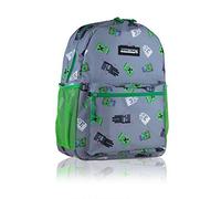 MINECRAFT Teen Backpack, Gray, Maße: ca. 30 x 14 x 40 cm (LxBxH)
