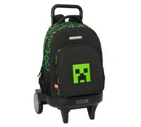 Minecraft TNT Großer Rucksack mit Rädern, kompakt, abnehmbar, ideal für Kinder verschiedener Altersgruppen, bequem und vielseitig, Qualität und Widerstandsfähigkeit, 33 x 22 x 45 cm, bunt, M, Casual