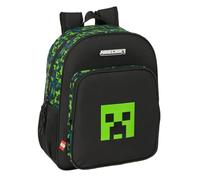 Safta Schulrucksack Minecraft TNT für Kinder – 15 l, 32 x 12 x 38 cm, anpassbar an Kinderwagen