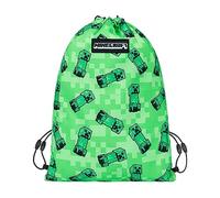 Minecraft Turnbeutel für Kinder - Sportbeutel Mädchen Jungen - Schuhbeutel für Schule, Sport Turnsackerl (Creeper)