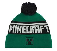 Minecraft Unisex Pom Pom Beanie Beanie-Mütze, Green, One Size