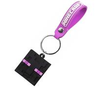 Minecraft Weich-PVC-Anhänger am Schlüsselanhänger mit Riemen, 1 x Enderman-Schlüsselanhänger, One size