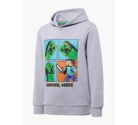 MinecraftHoodieGrau,male,Größe:152