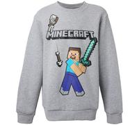 MinecraftSweatshirtGrau,male,Größe:134
