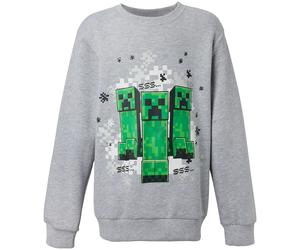 MinecraftSweatshirtGrau,male,Größe:158