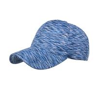 MINGCHE Schirmmütze Vintage Baseballkappe Mit Zöpfen Loch Loop Hut Unisex Pferdeschwanz Atmungsaktives Caps Hip-Hop Cap Sport Mütze, Blau, M-L