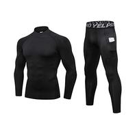 Minghe Thermounterwäsche Herren Set Langarm Basisschicht