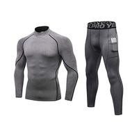 Minghe Thermounterwäsche Herren Set Langarm Basisschicht