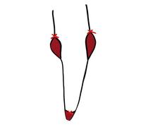 Mingnos Damen Slingshot Micro Bikini Sexy Extrem Sling Bikini Durchsichtiger Mini Bikini String-Bikini Monokini Badeanzug Rot