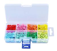 Mingzhe 240 Bunte Sicherheitsnadeln, 32 Mm, Edelstahlnadeln, 8 Farben, 240 Stück, DIY, Nähen, Quilten, Bastelnadeln mit Rost-Finish Zum Befestigen von Kleidung und Stoff