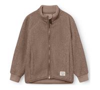 Mini a ture Matcedric Teddyfleece jacket. GRS grey brown (9440) 9y