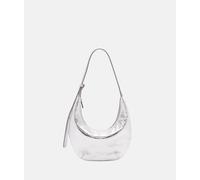Mini-Bag mit Metallic-Finish silber