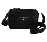 Mini Bag TOMMY HILFIGER "ESSENTIAL PU EW REPORTER", Damen, Gr. B/H/T: 26cm x 17cm x 6cm, schwarz (bds schwarz), Polyurethan, Strukturmuster, unifarben, Taschen, in schlichter Optik (41050945-0) bds sc
