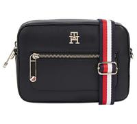 Mini Bag TOMMY HILFIGER "ICONIC TOMMY CAMERA BAG CORP", Damen, Gr. B/H/T: 20cm x 14cm x 7cm, blau (space blau), Lederimitat, Taschen, im kleinen Format (12318121-0) space blau