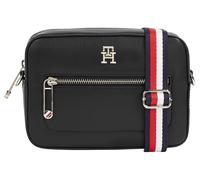 Mini Bag TOMMY HILFIGER "ICONIC TOMMY CAMERA BAG CORP", Damen, Gr. B/H/T: 20cm x 14cm x 7cm, schwarz, Lederimitat, Taschen, im kleinen Format (63733324-0) schwarz