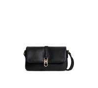 Mini Bag TOMMY HILFIGER "TH LIBRE MINI CROSSOVER", Damen, Gr. B/H/T: 22cm x 12cm x 10cm, schwarz, Lederimitat, Taschen, Damen Umhängetasche, Schultertasche mit TH-Schmuckverschluss (31938645-0) schwar