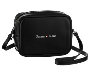 Mini Bag TOMMY JEANS "CAMERA BAG", Damen, Gr. B/H/T: 18cm x 14cm x 8cm, schwarz, Lederimitat, Taschen, Handtasche Damen Tasche Damen Schultertasche (59316334-0) schwarz