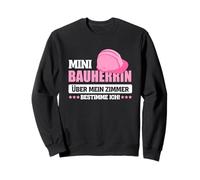 Mini Bauherrin Junior Bauleiterin Bagger Kinder Baustelle Sweatshirt