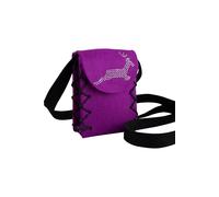 Mini Dirndltasche Filz lila Hirsch Mini Dirndltasche