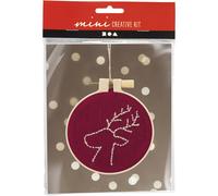 Mini DIY Stickerei-Set, Rentier, 1 Pk.